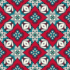 Seamless pattern. Vintage decorative elements