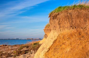 Soil profile on a cliff near Fehmarn at the Baltic Sea