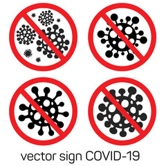 Coronavirus COVID-19. Vector illustration. Virus wuhan from china.
