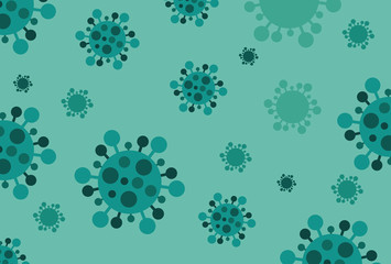 Coronavirus COVID-19. Virus Wuhan from China. Vector illustration.