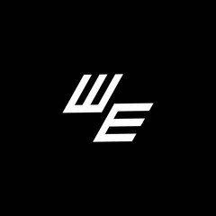 WE logo monogram with up to down style modern design template