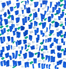 Hand-drawn abstract background illustration - blue