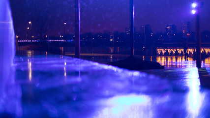 Warschau in der Nacht