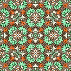 Seamless pattern. Vintage decorative elements
