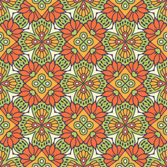 Seamless pattern. Vintage decorative elements