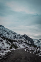 Obraz premium Parque nacional laguna del laja en invierno