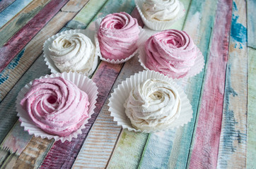 Homemade Marshmallow. Zephyr.