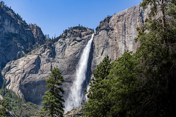 waterfall in yosemite national park