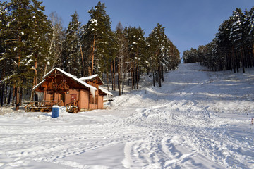 in the middle of the taiga ski base Zheleznogorsk Krasnoyarsk-26