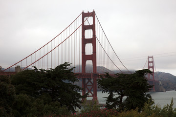 San Francisco, California / USA - August 28, 2015: The Golden gate Bridge, San Francisco, California, USA