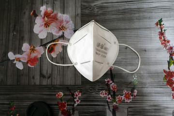 Corona virus mask. Covid 19 Epidemic