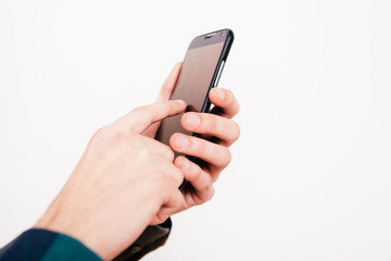 A man with a smartphone