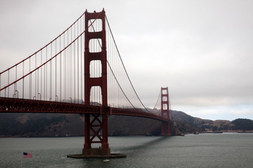 San Francisco, California / USA - August 28, 2015: The Golden gate Bridge, San Francisco, California, USA