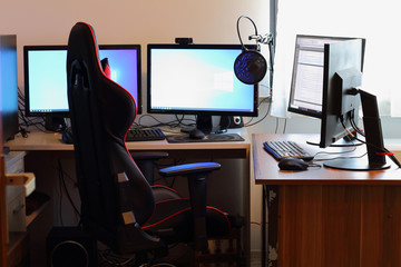 home office for a gamer