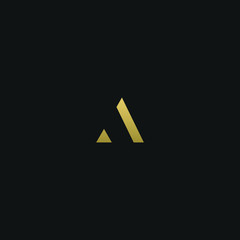 Creative modern elegant trendy unique artistic A AA initial based letter icon logo