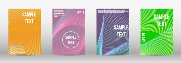 Geometric template with lines 