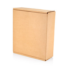 Cardboard box isolated on white background