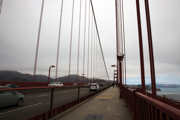 San Francisco, California / USA - August 28, 2015: The Golden gate Bridge, San Francisco, California, USA