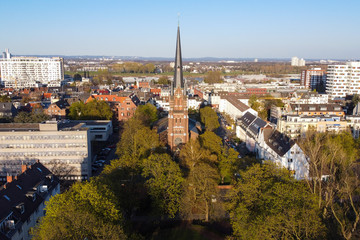 Köln Bayenthal von oben - Sankt Matthias