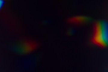 Light leak texture on black background.