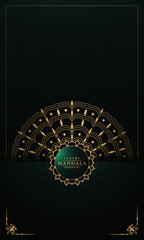 
Luxury Mandala Islamic Background with Golden Arabesque Pattern, 
Ornamental Background . Wedding card, Cover.