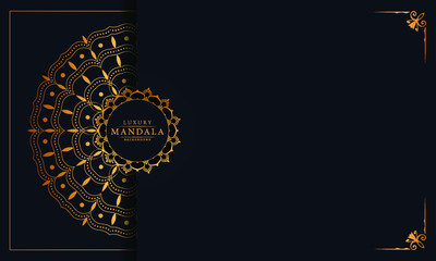 
Luxury Mandala Islamic Background with Golden Arabesque Pattern, 
Ornamental Background . Wedding card, Cover.