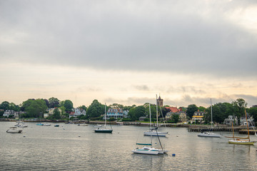 boats in the harbor