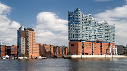 Schiffbauerhafen Hamburg mit Sandtorhöft und Kaiserhöft