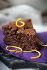 Homemade Chocolate Pie with Orange