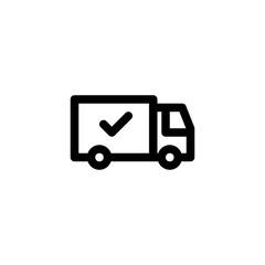Shipping E-Commerce Outline Icon Vector Illustration
