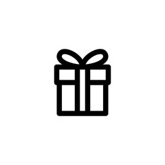 Gift E-Commerce Outline Icon Vector Illustration
