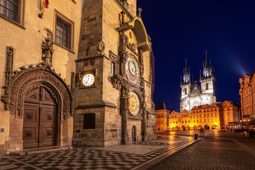 Fototapeta premium Empty Old Town Square in Prague
