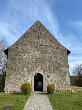 St. Oswald und Otmar Kirche Kapelle am Apfel Wanderweg in Frenkenbach bei Immenstaad