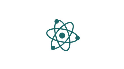 Amazing atom icon on white background,Blue dark atom icon,New atom icon