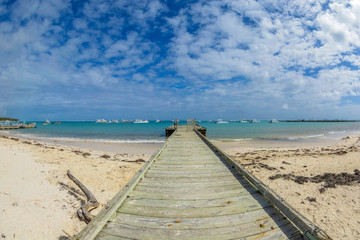 Fototapeta na wymiar Beautiful abstract and sand beach in Punta Cana