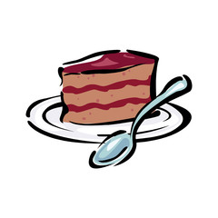 Vector illustration of dessert isolated on a white background in EPS10