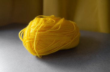 yellow yarn