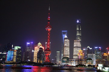 Shanghai Skyline at Night - 335620559