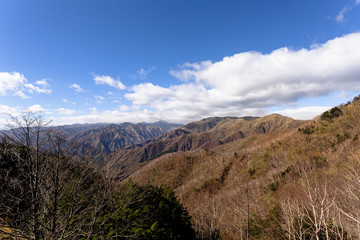 Fototapeta na wymiar 日本の国立公園・奥日光、半月山からの景色