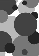 Fototapeta na wymiar Abstract geometric background in grayscale. Сircle vector illustration. Dark and light contrast, rhythm.