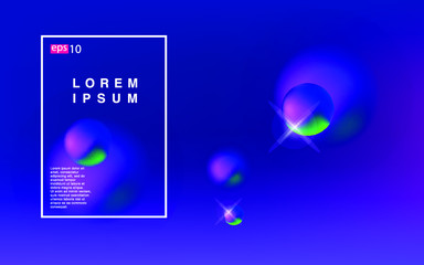 Fluid gradient shapes composition Futuristic design posters for landing page