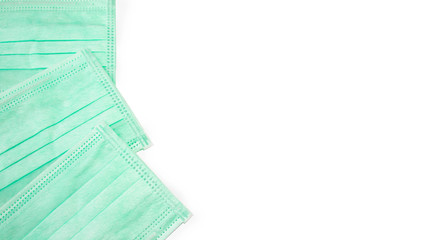 Green mask placed on a white background buried in the Clipping Path.