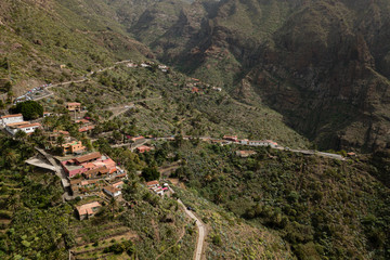 Aerial View of Mask village in Tenerife