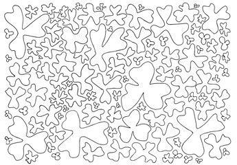 Hand Drawn Shamrock Vector Icon For St. Patrick Day