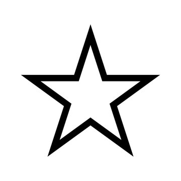 recommend clip art: Star icon in line style. Rating star symbol. Favorite, review sign for perfect website and mobile app UI designs.