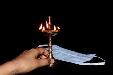 burning lamp prayer and blessing for covid-19