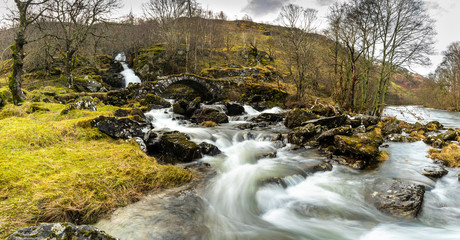 Stunning natural waterfall, Highlands, Scotland