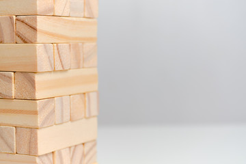 Concept big date copy space. Wooden blocks on a white background background.