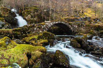 Stunning natural waterfall, Highlands, Scotland