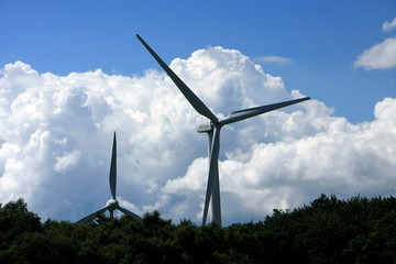 Energy, Wind turbine, Wind farm, Electricity, Muehlhausen, Thueringen, Germany, Europe